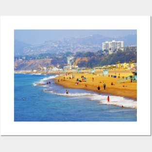 Santa Monica Beach Posters and Art